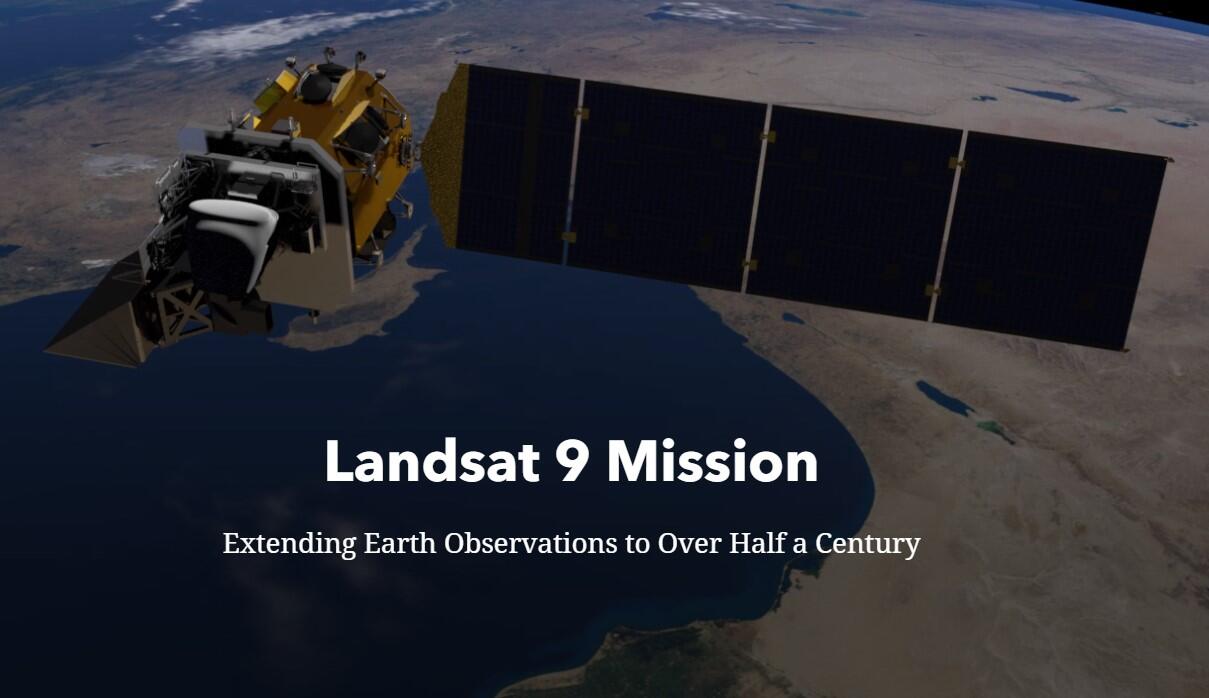 Landsat 9, screenshot from Story Map